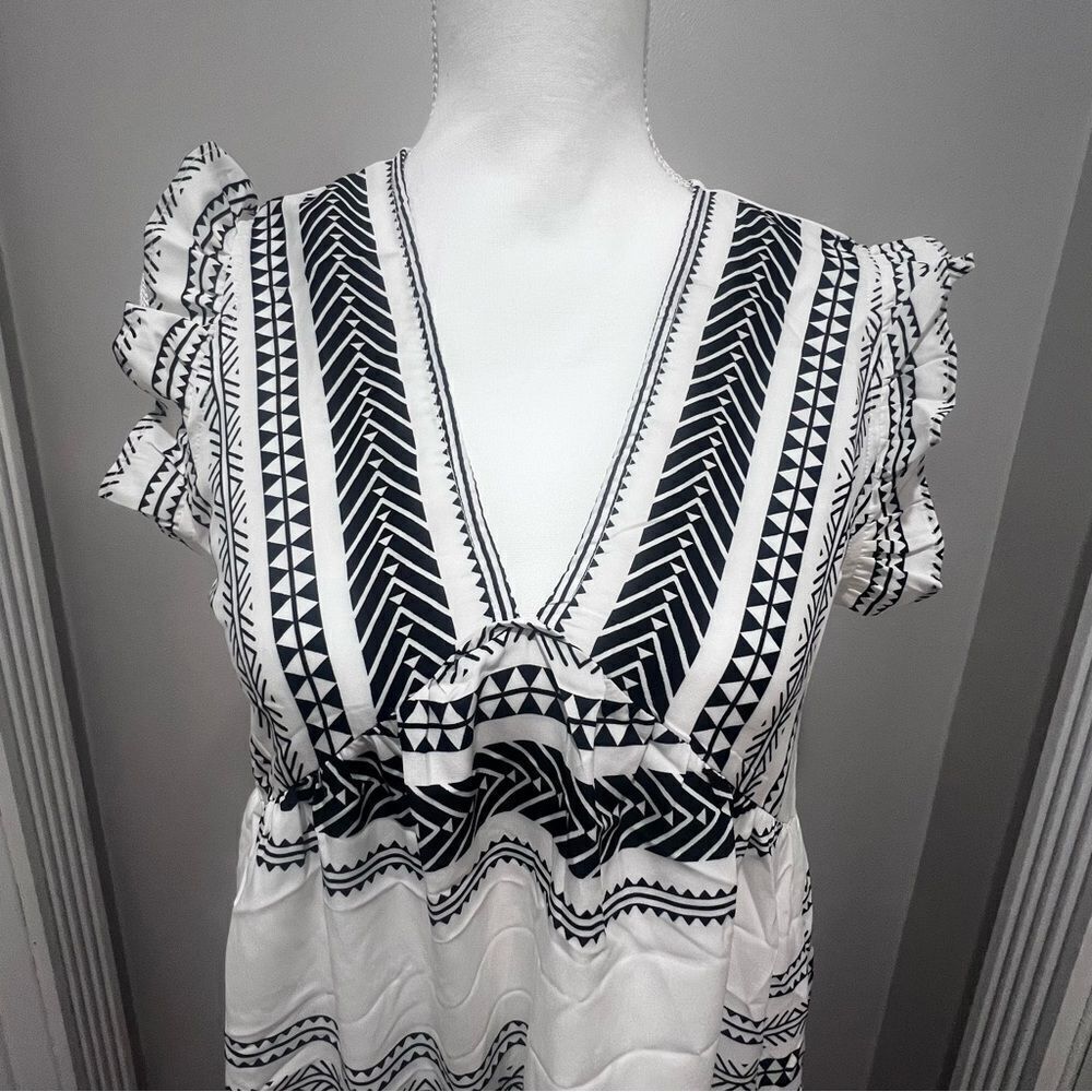 NWT Cupshe Boho Sleeveless Ruffled Midi Dress womens size xs - Picture 6 of 12